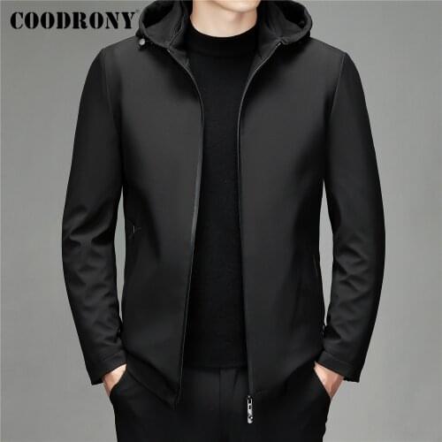 COODRONY Men's Parkas With A Hood