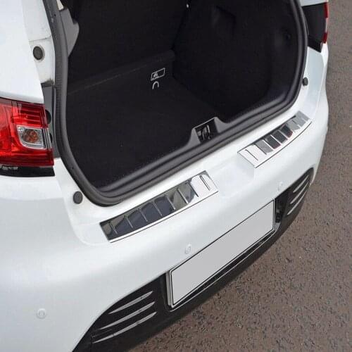 For Renault Clio 4 Rear Bumper Sill Stainless Steel 2012-2018 From Chromium Styling Molding Custom fit Trim Tunning
