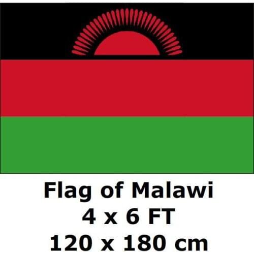 Malawi Malawian Flag 120 x 180 cm 100D Polyester Large Big Flags And Banners National Flag Country Banner