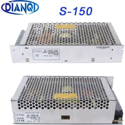 24V 27V 48V power supply 150w 13.5V 11.2A ac to dc power supply unit ac dc converter S-150 adjustable output voltage 5V 12V 15V