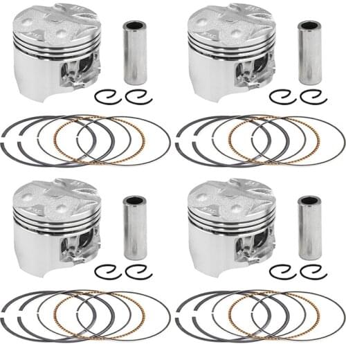 STD +25 +50 Motorcycle Pistons Rings Clips Pin Kit For Honda CBR250 KY1 MC19 CBR19 CBR MC 250 19
