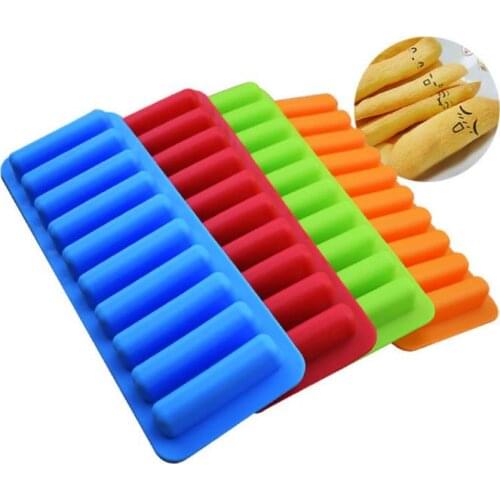 Reusable Ice Cream Tools Popsicle Holder 10 Cube Tray Freeze Ice Mould For Water Bottle Pudding Jelly Chocolate Cookies Mold SN
