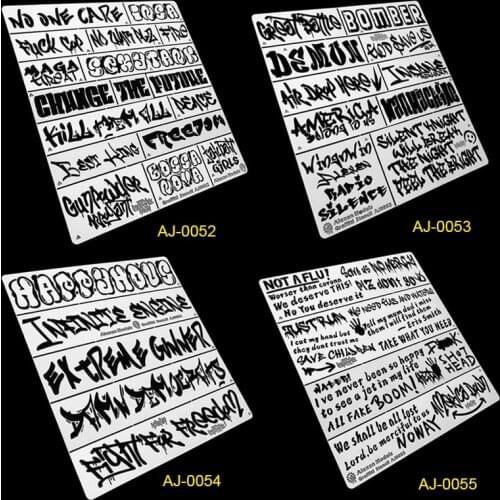 1/32 1/35 War Graffiti Military Broken Style Vehicle Scene Tank Model Special Leaking Plates