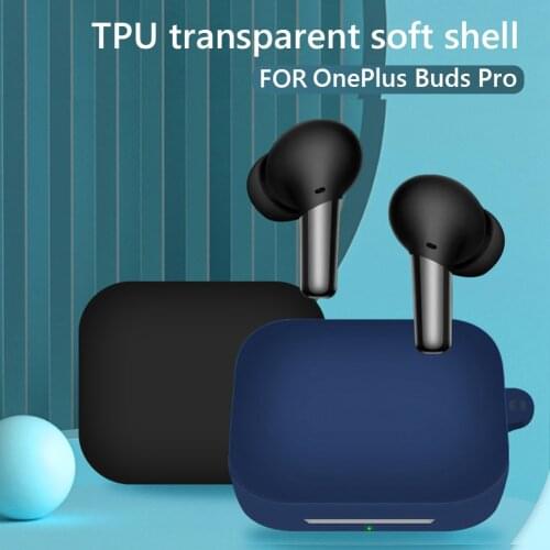 Soft Silicone Protective Cover Skin For OnePlus Buds Pro TWS Wireless Bluetooth-compatible Earphone Accessories Holder Cover