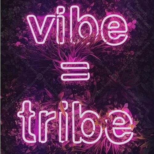 Neon light Signs Vibes tribe Neon Bulb sign Lamp Handcraft Beer PUB shop display Business neon Letrero Neons enseigne lumine