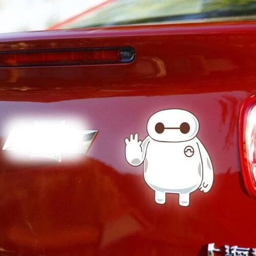 Newest Big Hero 6 Baymax Welcome Car Body Stickers Car Decal for Toyota Chevrolet Volkswagen Tesla Hyundai Kia Lada