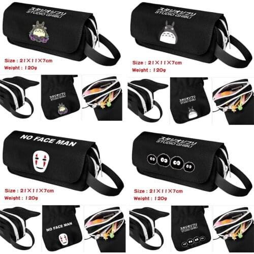 Anime My Neighbor Totoro No Face Man Cosplay Unisex Students School Pen Pencil Case Stationery Box Cosmetic Makeup Bag Gifts