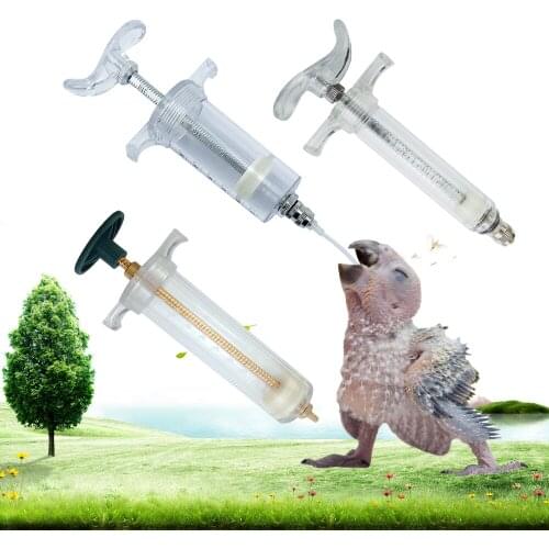 Parrot Feeding Syringe Sick Bird Baby Feeder Poultry Pet Accessories Hummingbird Feeder Supplier Bird Chick Dispenser Plastic