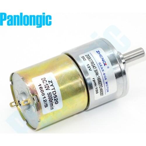 ZGB37RG 12V DC 100 RPM Gear Box Motor 1/47.5 High Torque 5000r/min Reversible Motor