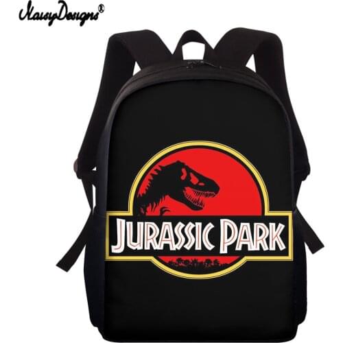 NOISYDESIGNS 2021 Dinosaur World Design Print Backpack for Kids Fashion Teenager Boys Girls Schoolbag Junior School Bag Escolar
