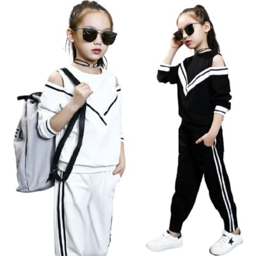 Sport Suit Teenage Autumn Girls Clothing Set Long Sleeve Top & Pants Casual 4 5 6 7 8 9 10 11 12 Years Child Girl Clothes