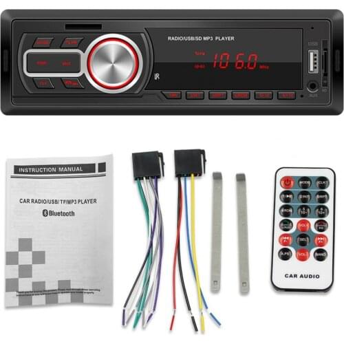 SWM-5208 12V Universal Car FM Radio Player Bluetooth U Disk/TF-Card Reading MP3 Player for Vehicles