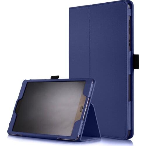 Ultra Slim Litchi Grain 2-Folding Folio Stand PU Leather Protective Shell Cover Case For Asus Zenpad 3S 10 Z500M 9.7 inch Tablet