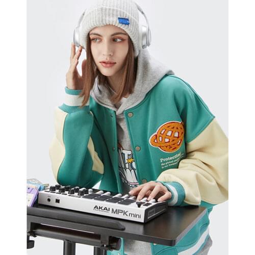 Street Fashion Mens Bomber Baseball Jackets Bone Love Embroidery Patchwork Harajuku Hip Hop Oversize Couples PU Leather Jackets