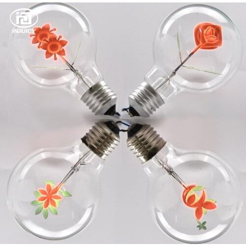 Vintage Edison Bulb G80 E27 Screw Energy Saving Light Source Creative Flowers Bulb Indoor Landscape Lighting Decor Bulb