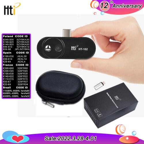XEAST Mobile phone external probe Infrared Camera Thermal Imaging HT-102 Android Phone OTG Function With Adapter