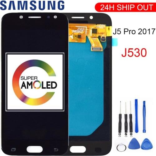 Super AMOLED LCD For SAMSUNG Galaxy J5 Pro 2017 J530 J530F J530FM SM-J530F J530G/DS LCD Display Touch Screen Digitizer Assembly
