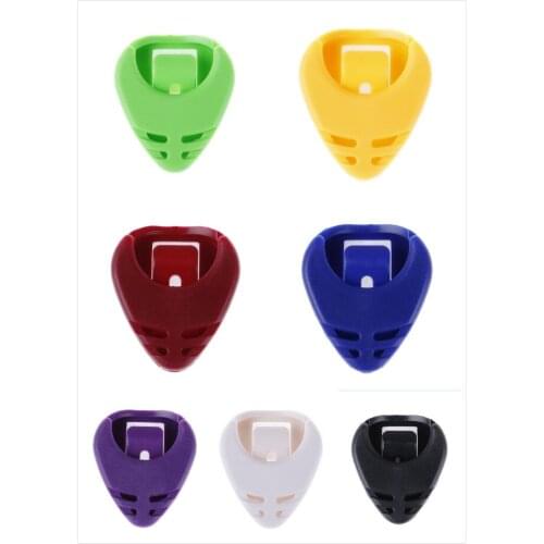 1PC Guitar Dial Clip Picks Box Boxes Fish Special Can Stick Paddle Accessories 7 Color for Choose