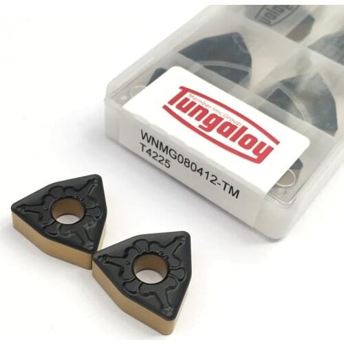 100% Original 10PCS WNMG080412 TM T4225 Sale For Machining Steel Parts Turning Tool Carbide Inserts Metal CNC Machine Parts Tool