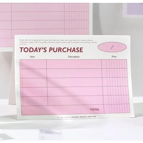 100Pcs Daily Weekly Monthly Schedule Memo Pad To Do List Time Sticky Note Schedule Planner Office School Supplies Stationery