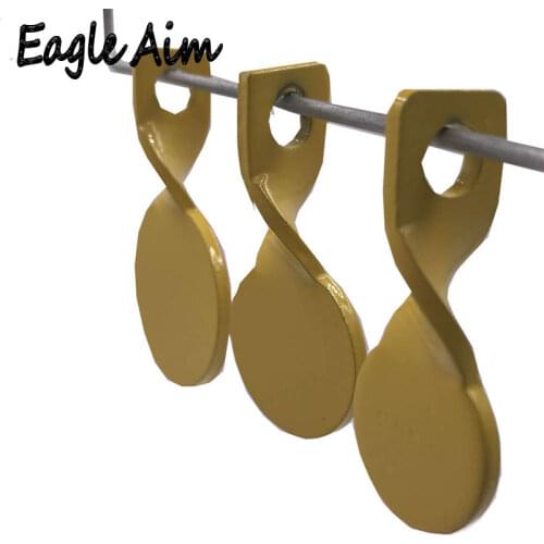 3mm mild steel of different size Yellow Target Plates with screws.for different level shooter 3pcs/Lot