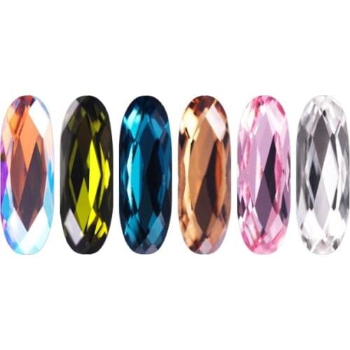 4161 Long Oval Fancy Stones 15x5mm For Nail Art Jewelry DIY Wedding Dress Making Accessories