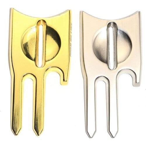 6-in-1 Divot Tool Beer Bottle Opener 6 Functions Golf Divot Tool Golf Accessories Putting Green Fork Pitch Cleaner Pitch-fork