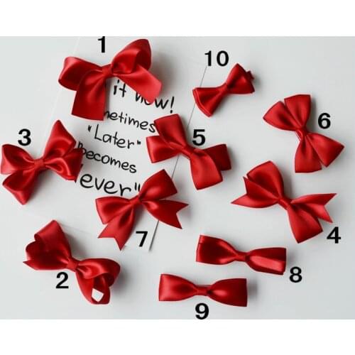 Pet Dog Grooming Accessories Clip Hairpin Card for Dogs Hairpin Fresh solid color handmade bow Hair Clip 7color