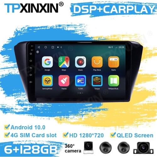 360 Cameras Car Radio 2 Din Stereo With Control Android For Skoda Fabia 2015 2016 2017 2018 2019 GPS Player Auto Audio Head Unit