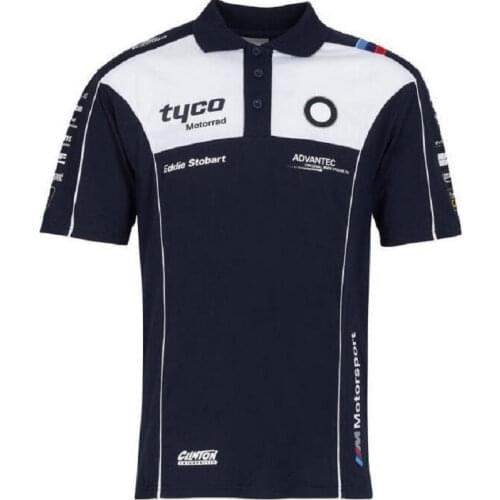 New For Bmw Motorsport Team POLO T-Shirt Short Sleeve Jerseys Motorbike Motocross MX Dirt Bike Cycling