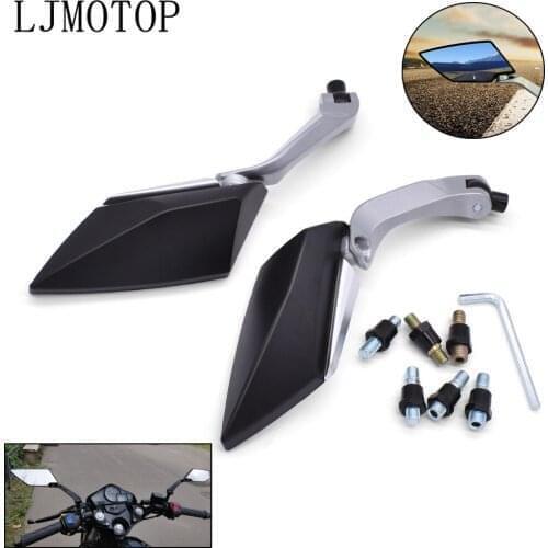 For Yamaha WR 250X 450 SEROW 225 250 TTR 125 250 Motorcycle Mirror 8/10mm Scooter Electrombile Back Side Convex Mirror Universal