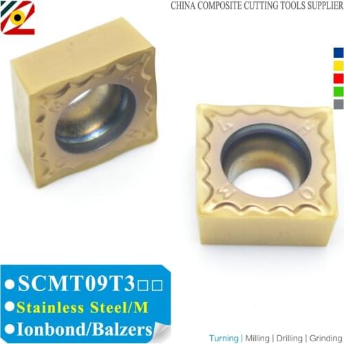 EDGEV 10PCS SCMT09T304 SCMT09T308 CNC Carbide Inserts Turning Tools Machining Stainless steel/M