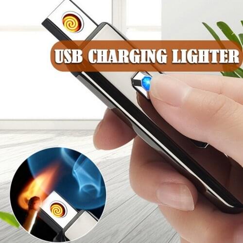 Electric Lighter Gift for Men Lighters Bulk Gadgets 2021 Mini Lighter Usb Lighter Dropshipping