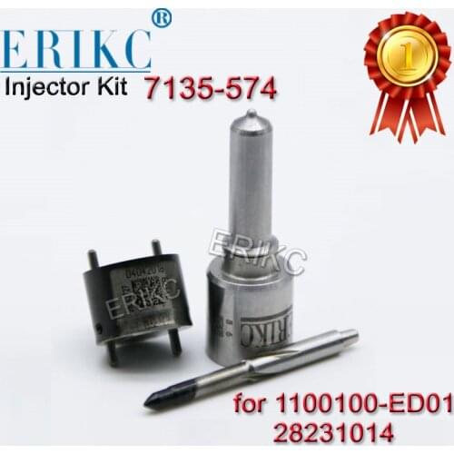 ERIKC Diesel Injector Repair Kits Sets 7135-574 Nozzle G341 and Valve 9308-625C For Great Wall Hover H5 H6 1100100-ED01 28231014