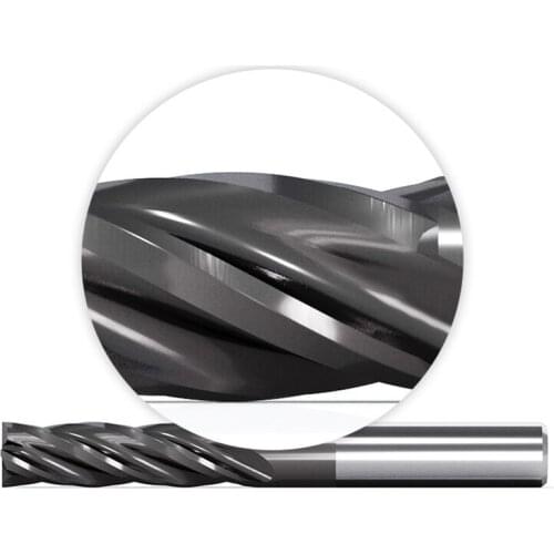 4.0*75MM ungsten steel milling cutter CNC carbide cutter Stainless steel straight shank end milling cutter 45 degrees1PC