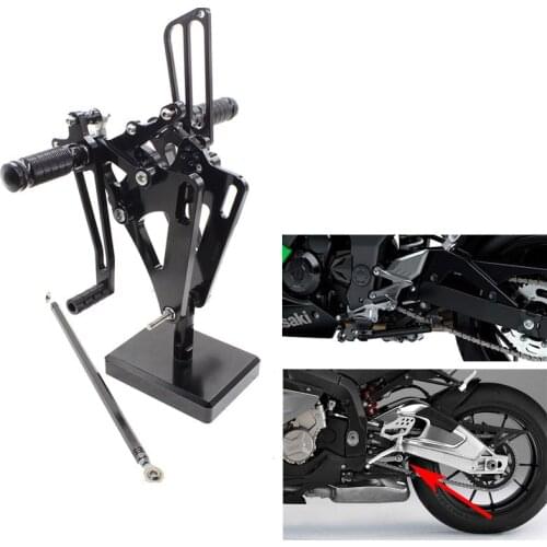 CNC Aluminum Motorcycle Rear Adjustable Rear Sets Set Footrests For Honda CB400SF CB400 VTEC SPEC 1 2 3 1990- 1997 1991 1992