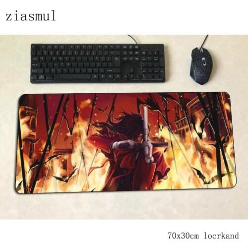 Hellsing mouse pad gamer home 70x30cm gaming mousepad pc notbook desk mat cute padmouse games cute gamer mats gamepad