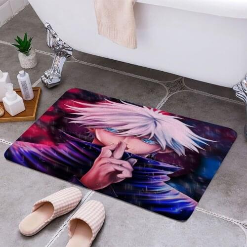 Gojo Satoru V2 3D Print Doormats Rectangle Non-Slip DoorMat Bedroom Kitchen Entrance Print Door rugs Dropshipping