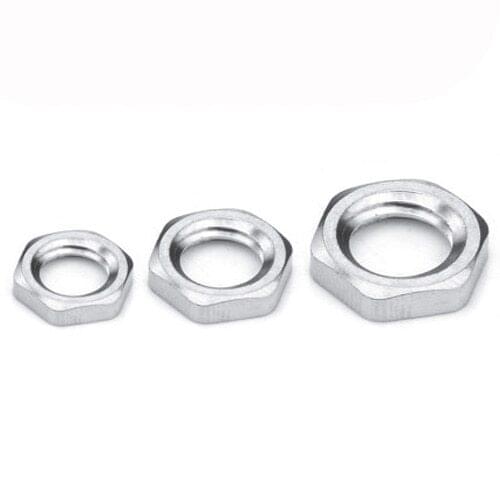 Brass plated nickel nut hexagon muff hex nuts fine pitch thread muffs sleeve M8 M10 M12 M14 M16 M18 M20 M22 M24 M25 M27 M28 M30