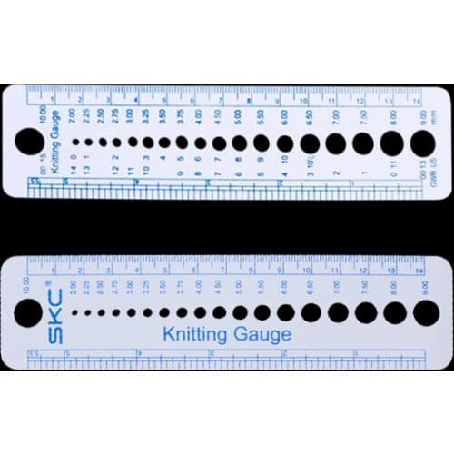 Pcs 1 Piece Sewte plastic knitting needle gauge inch inch ruler tool (US sizes Canada UK) 2-10mm Sewing accessories tools