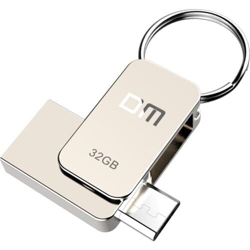 DM PD020 USB Flash Drive 32GB Metal OTG Pendrive High Speed USB Memory Stick 16GB pen Drive Real Capacity 8GB USB Flash U disk