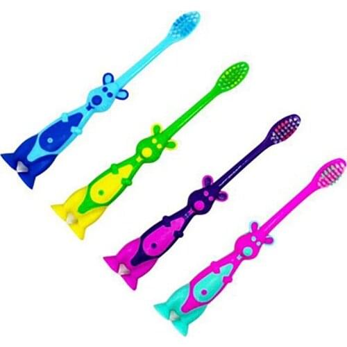 Cartoon Kangaroo Handle Kids Soft Bristles Training Toothbrush Care Tool Can efficiently clean tooth keep tooth healthy