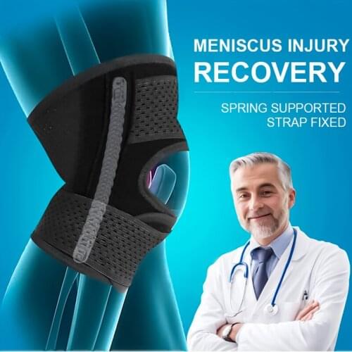 Knee Brace with Side Stabilizers Relieve Meniscal Tear Knee Pain ACL MCL Arthritis Men Women Work Sport Kneepad Knee Protector