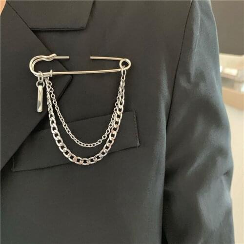 New Fashion Jewelry Unisex Harajuku Jeans Chain Accessories Decoration Shoe Chain Boot Jewelry Personality Chain Punk Brooch