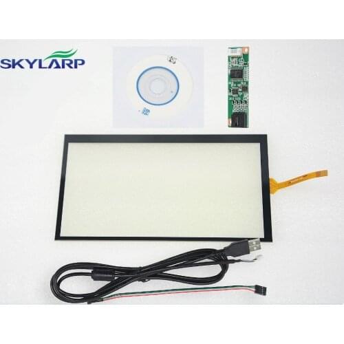 New 6.5"inch 4 Wire Resistive Touch Screen Panel 155x89mm USB Controller For AT065TN14 Screen touch Glass Free shipping