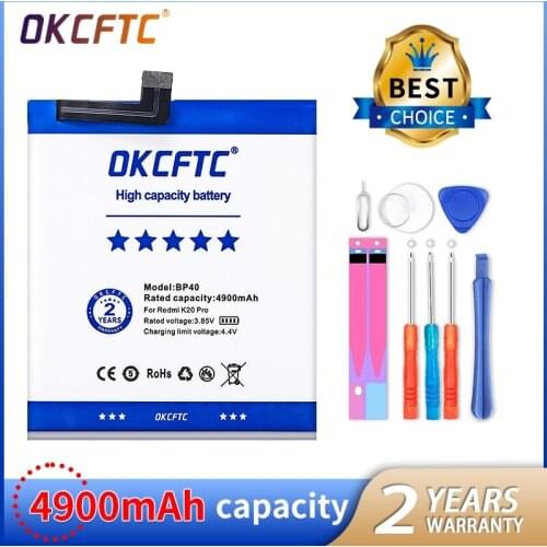 Original Replacement Battery BP40 For Xiaomi Redmi K20 Pro Mi 9T Pro Mi9T Redmi K20Pro Premium Genuine Battery 4900mAh