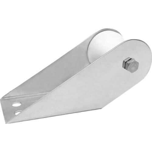 Polished 316SS Bow Reel Mount for Boats, Fixed Marine Yacht Accessories