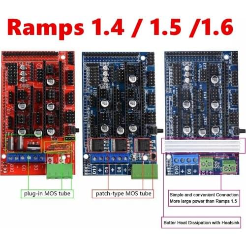 Ramps 1.6 Expansion Control Panel with Heatsink Upgraded Ramps 1.4 1.5 for 3D Printer Board