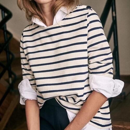 Rowling mirror Womens Striped T-shirts