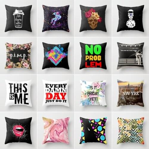 Scandinavian pillow car sofa bed backrest removable and washable office square